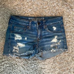 Women’s American Eagle Denim Destroyed Shorts